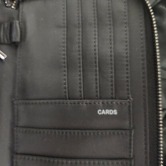 Nordace Black RFID Blocking Passport Sim SD Card ID Window Smart Wallet Wristlet - Picture 11 of 16